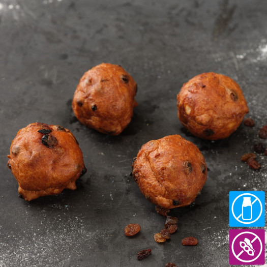 Oliebollen mit Korinthen und Rosinen Glutenfrei